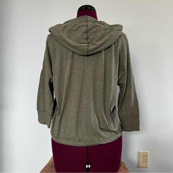 American Eagle Olive Green Hoodie Sweatshirt, 100% Cotton Sz M and HP - Picture 2 of 4